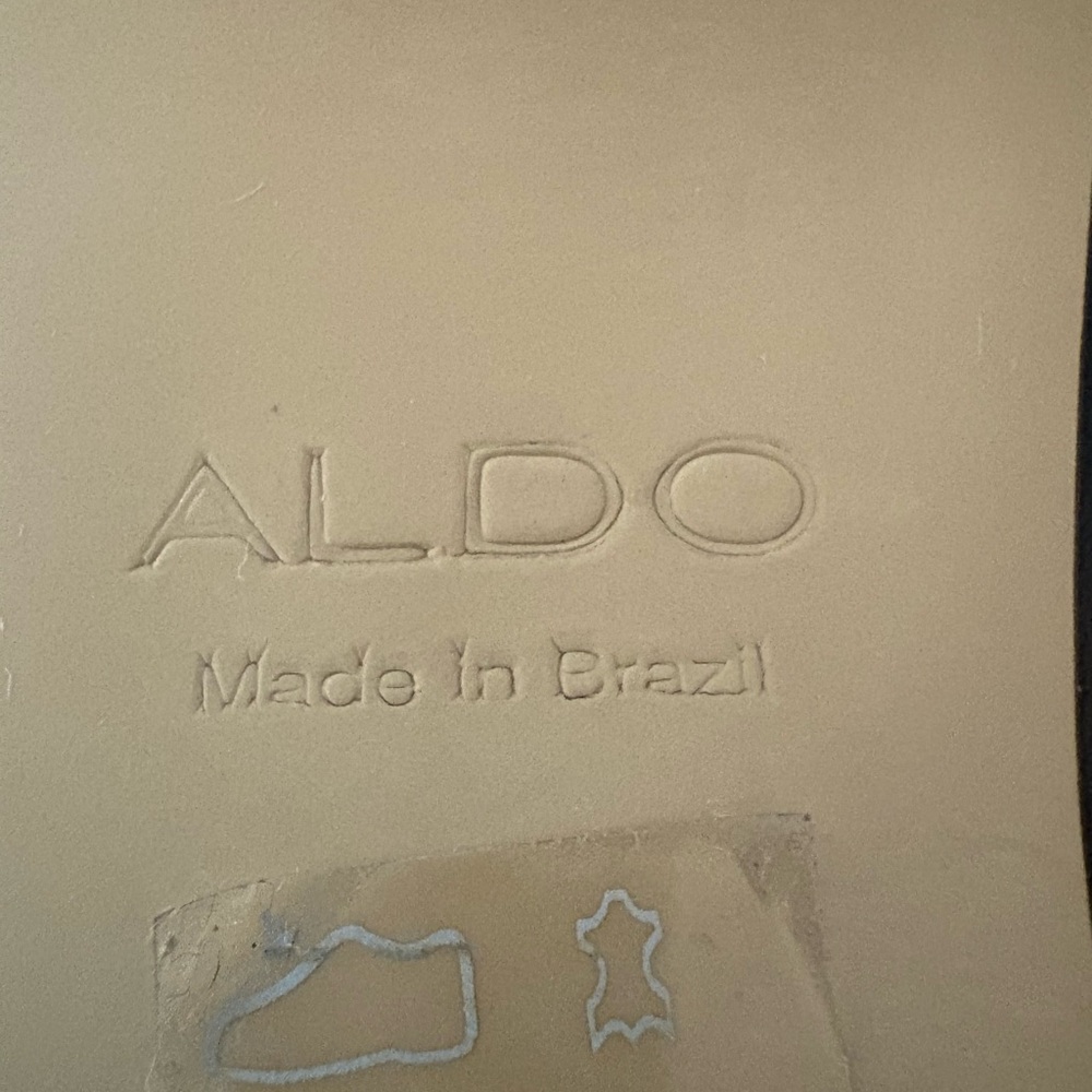 Aldo Sleek Black Heeled Boots - Picture 8 of 9